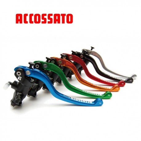 Master cylinder Black Edition - Brake 16mm ACCOSSATO - Forged with level repliable
