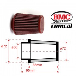 Filtre à Air conique BMC - ø50mm x 86mm - RIGHT