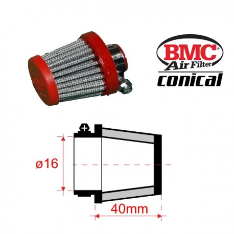 Crankcase Vent Filter BMC - ø16mm x 40mm 
