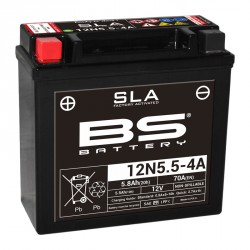 Batterie BS 12v - 6.5ah - 12N5.5-4B - 135*60*130