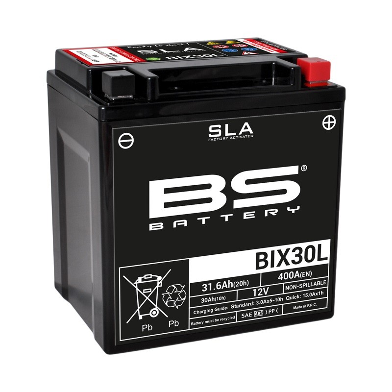 Batterie BS 12v - 30ah - BIX30L - 165*125*175 - JOKERIDERS